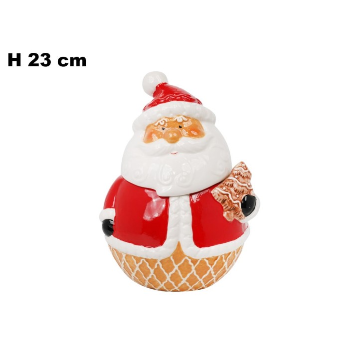 CONTENITORE BABBO NATALE DEC NAT 23,5CM