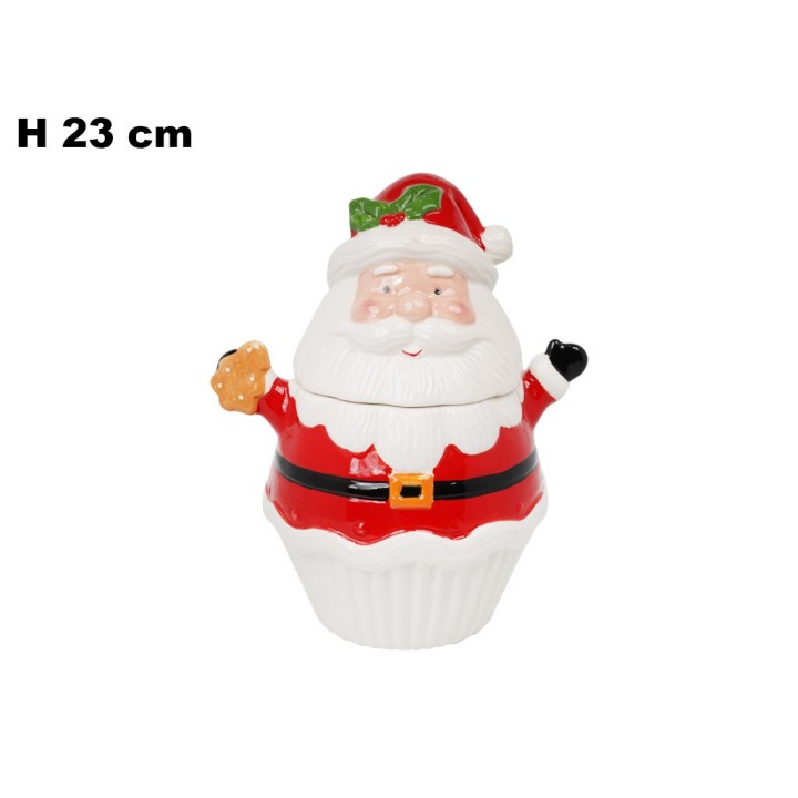 CONTENITORE BABBO NATALE 23,5 CM