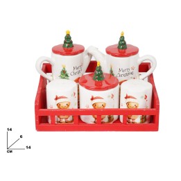 SET 5 PEZZI DECORATIVO NATALIZIO