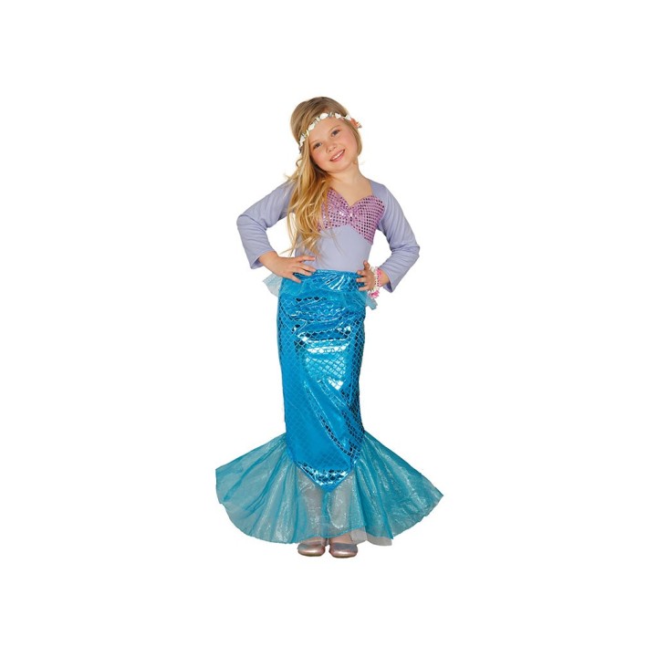 COSTUME SIRENA BIMBA 5-6 ANNI