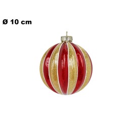 SFERA NATALIZIA DI VETRO 10 CM