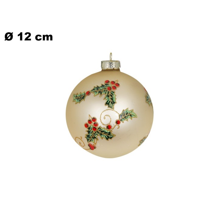 SFERA NATALIZIA 12 CM CON LED