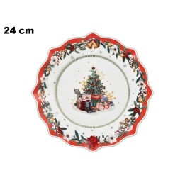 PIATTO BABBO NATALE 24 CM