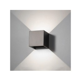 APPLIQUE MURO ALL.2LED 10X10X8 NERO L.FR