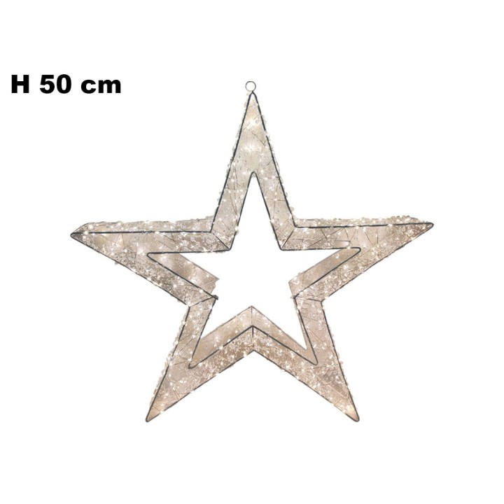 STELLA NATALIZIA 50 CM LUCE CALDA 300LED