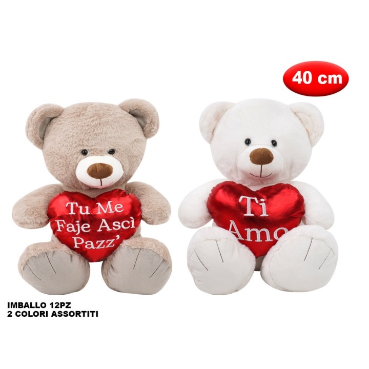 PELUCHE CON CUORE 40CM