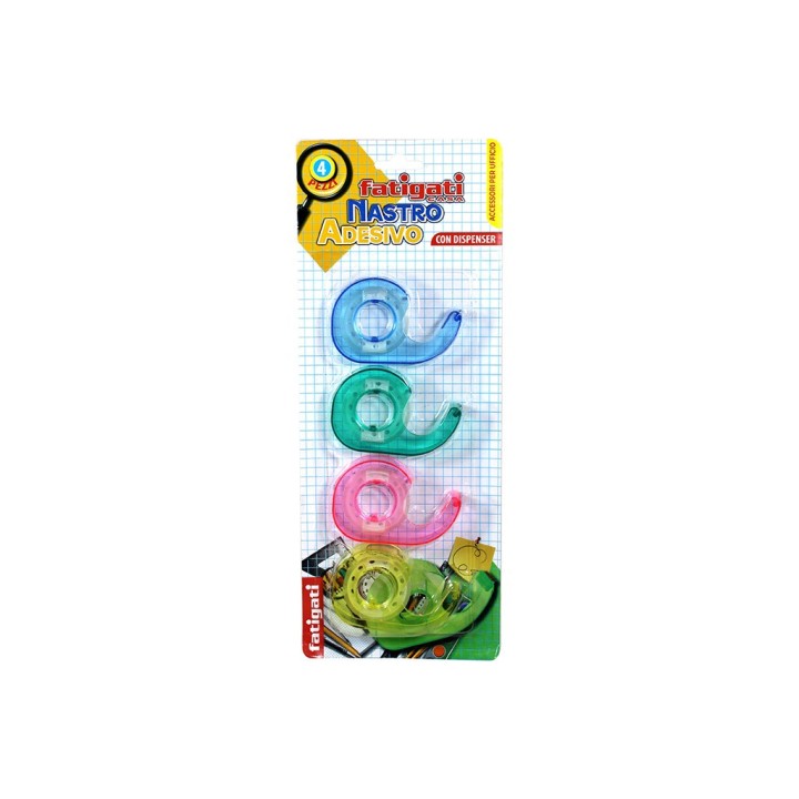 DISPENSER CON NASTRO ADESIVO 4PZ