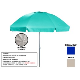 OMBRELLONE PLAYA POLIESTERE 240 CM