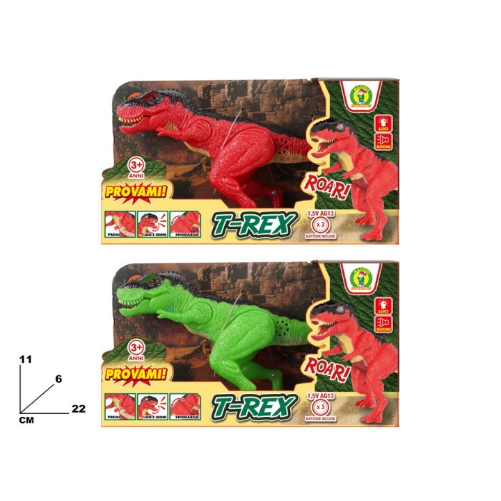 DINOSAURO T-REX CON LUCI E SUONI