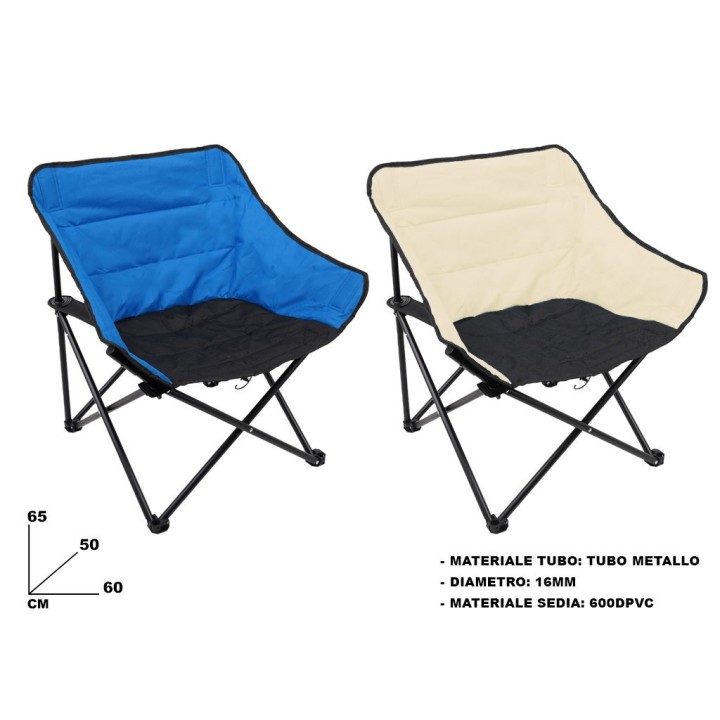 SEDIA MARE TROPEA PIEGHEVOLE CON SACCA N