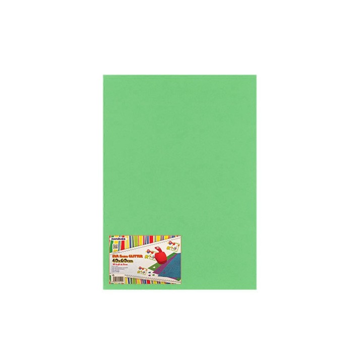 FOGLIO GOMMA EVA 40X60CM 2MM VERDE CHIA