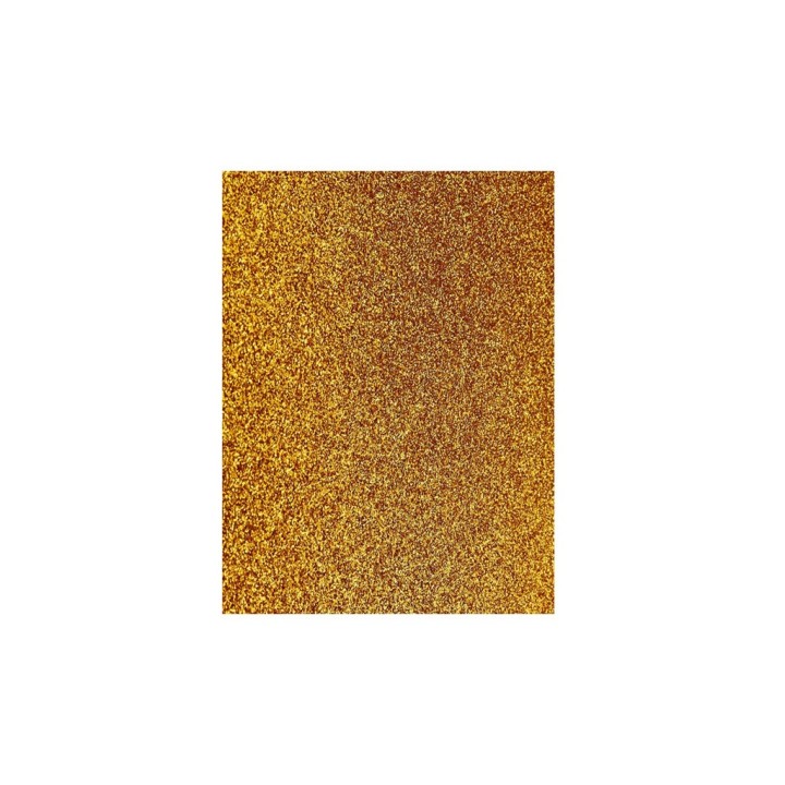 FOGLIO GOMMA EVA GLITTER 40X60CM 2MM ORO