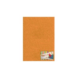 FOGLIO GOMMA EVA GLITTER 40X60 2MARANCIO