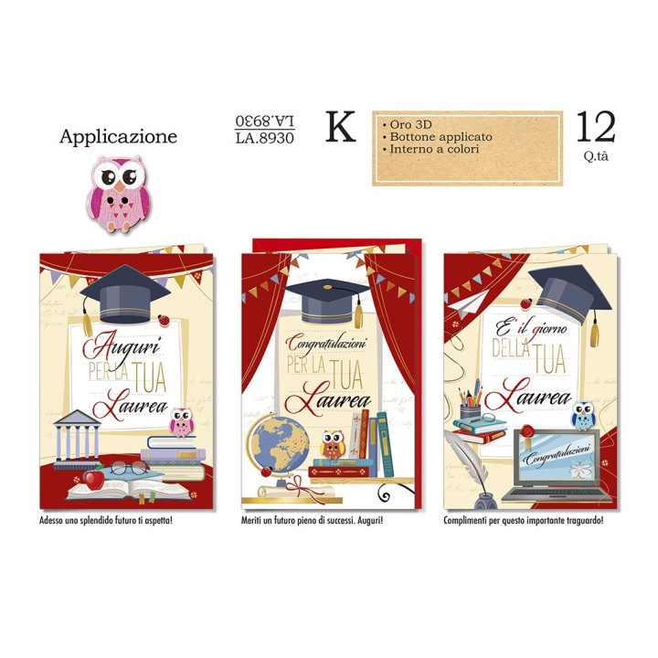BIGLIETTO LAUREA LA.8930