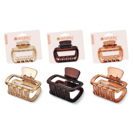 PINZA PER CAPELLI RETTANGOLARE 6CM