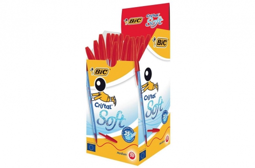 BIC PENNA CRISTAL SOFT ROSSA