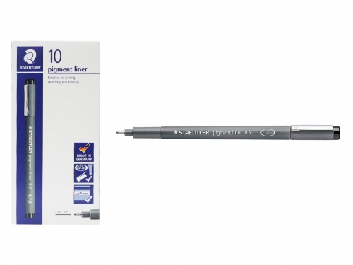 STAEDTLER FINELINER PIGMENT 0,5  NERO