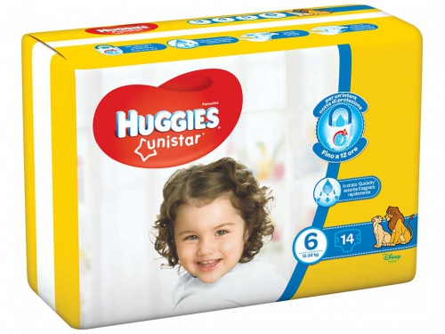 HUGGIES UNISTAR EXTRALARGE TG.6 15-30KG