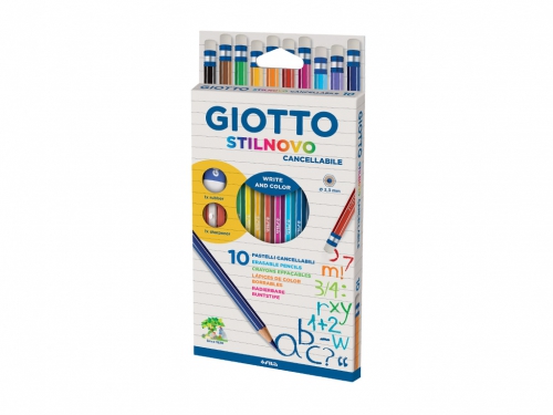 GIOTTO 10 PASTELLI STILNOVO CANCELL+TEMP