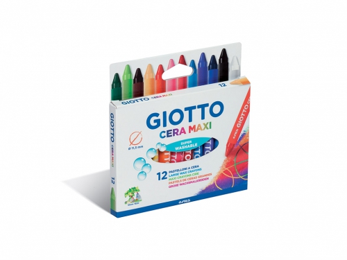 GIOTTO PASTELLI CERA DA 12 MAXI