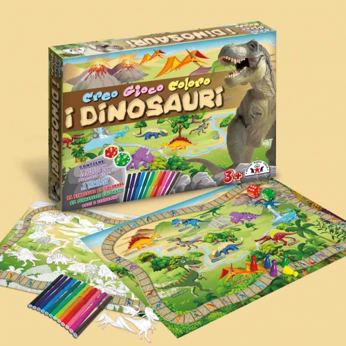 CREO GIOCO COLORO I DINOSAURI  107