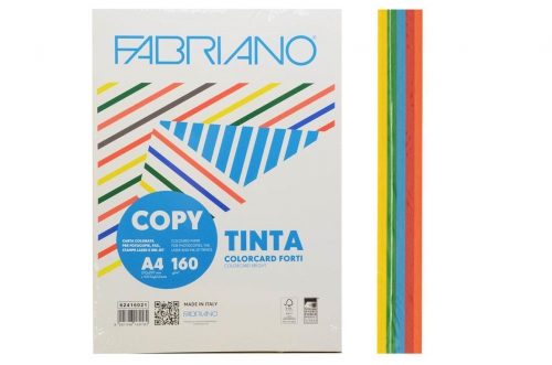 FABRIANO COPYTINTA COL.FORTI A4 160GR.