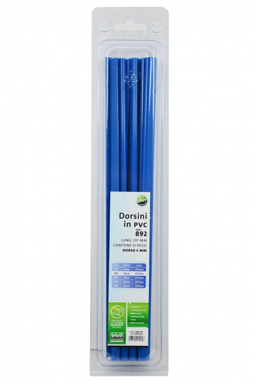 DORSETTI IN PVC 6MM.CF.DA 10 BLU