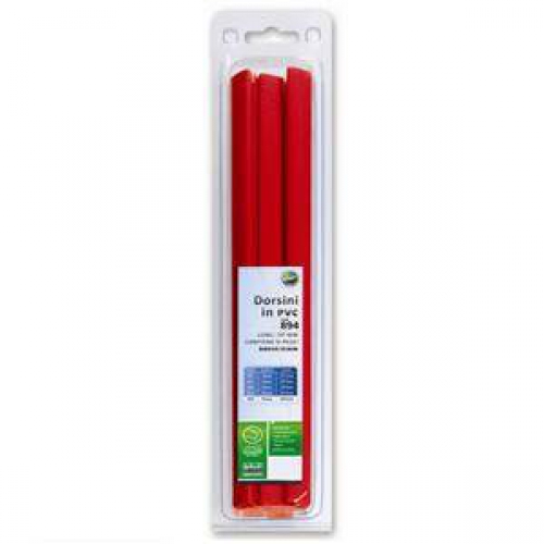 DORSETTI IN PVC 10MM. CF.10 ROSSO