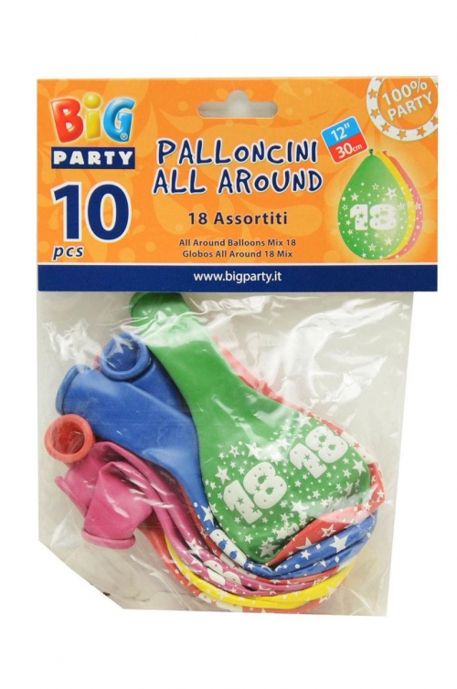 10 PALLONI ALL AROUND 18 ANNI ASS.