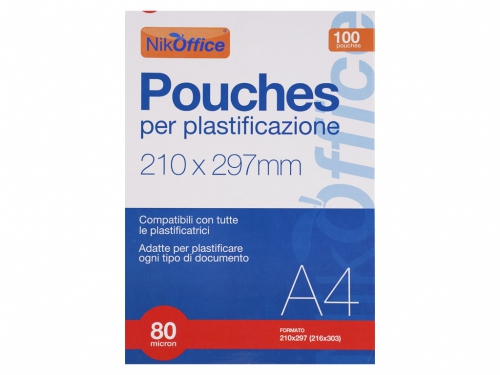POUCHE PER PLASTIFIC.A4 MIC80