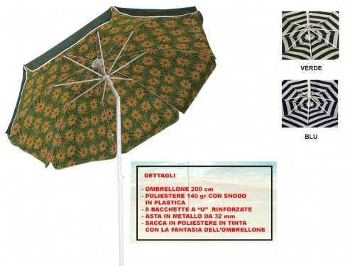 OMBRELLONE RIMINI DUPLEX  100 NET