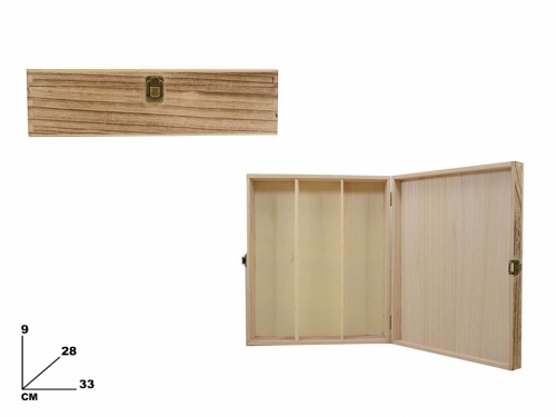 SCATOLA PORTABOTT 3BT LEGNO BRUCIATO