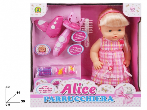 BAMBOLA ALICE PARRUCCHIERA