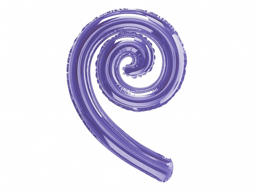 5 PALLONI MYLAR KURLY SPIRLY VIOLA