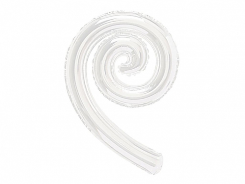 5 PALLONI MYLAR KURLY SPIRLY BIANCO
