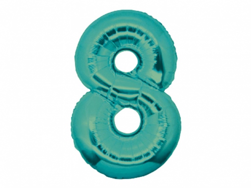 PALLONE MYLAR CM 102 NUMERO 8 TIFFANY