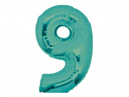 PALLONE MYLAR CM 102 NUMERO 9 TIFFANY