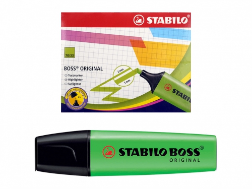 EVIDENZIATORE BOSS VERDE STABILO 70/33