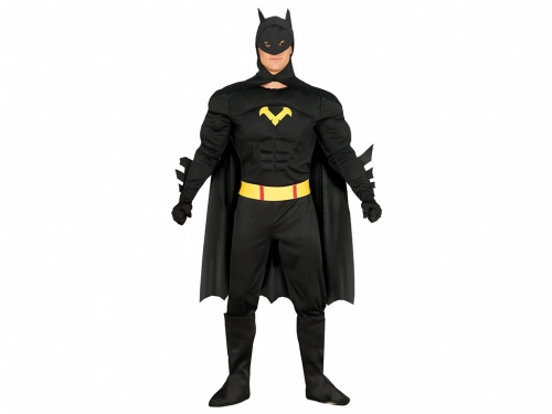 COSTUME EROE NERO ADULTO L 52-54