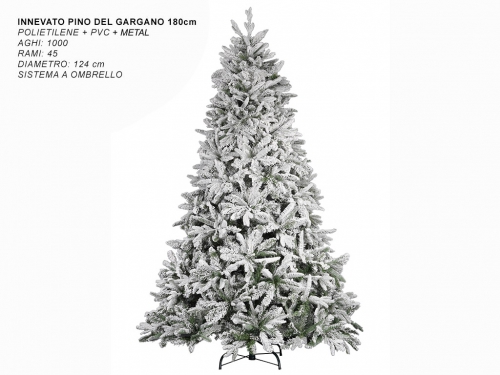 ALBERO INNEVATO PINO DEL GARGANO CM 180