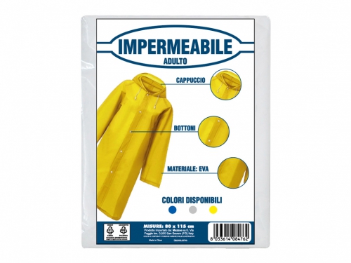 IMPERMEABILE CON BOTTONI