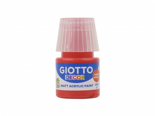 GIOTTO DECOR ACRYLIC 25ML ROSSO VERMIGL.