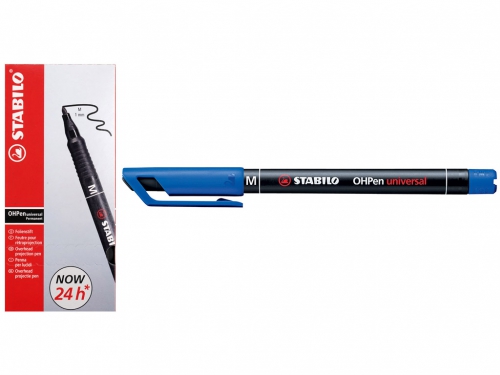 STABILO PENNARELLO OHP PUNTA M BLU