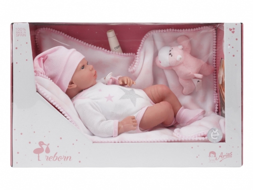BAMBOLA REBORN GALA C/PELUCHE 40 CM
