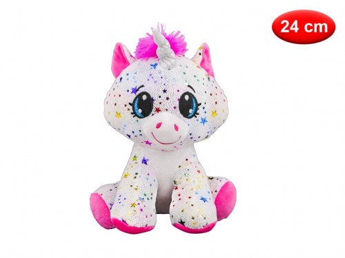 PELUCHE UNICORN STAR CM 24