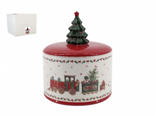 CONTENITORE ALBERO DI NATALE DECORATIVO