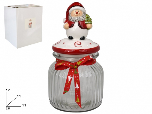 CONTENITORE DECORATIVO BABBO NATALE