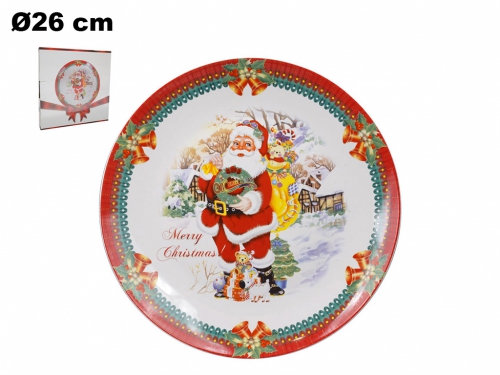 PIATTO BABBO NATALE 26 CM