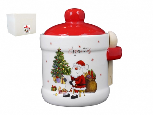 CONTENITORE BABBO NATALE DECORATIVO