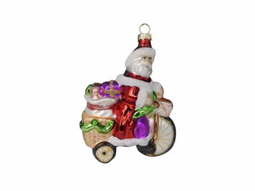 DECORAZIONE BABBO NATALE SU MOTO